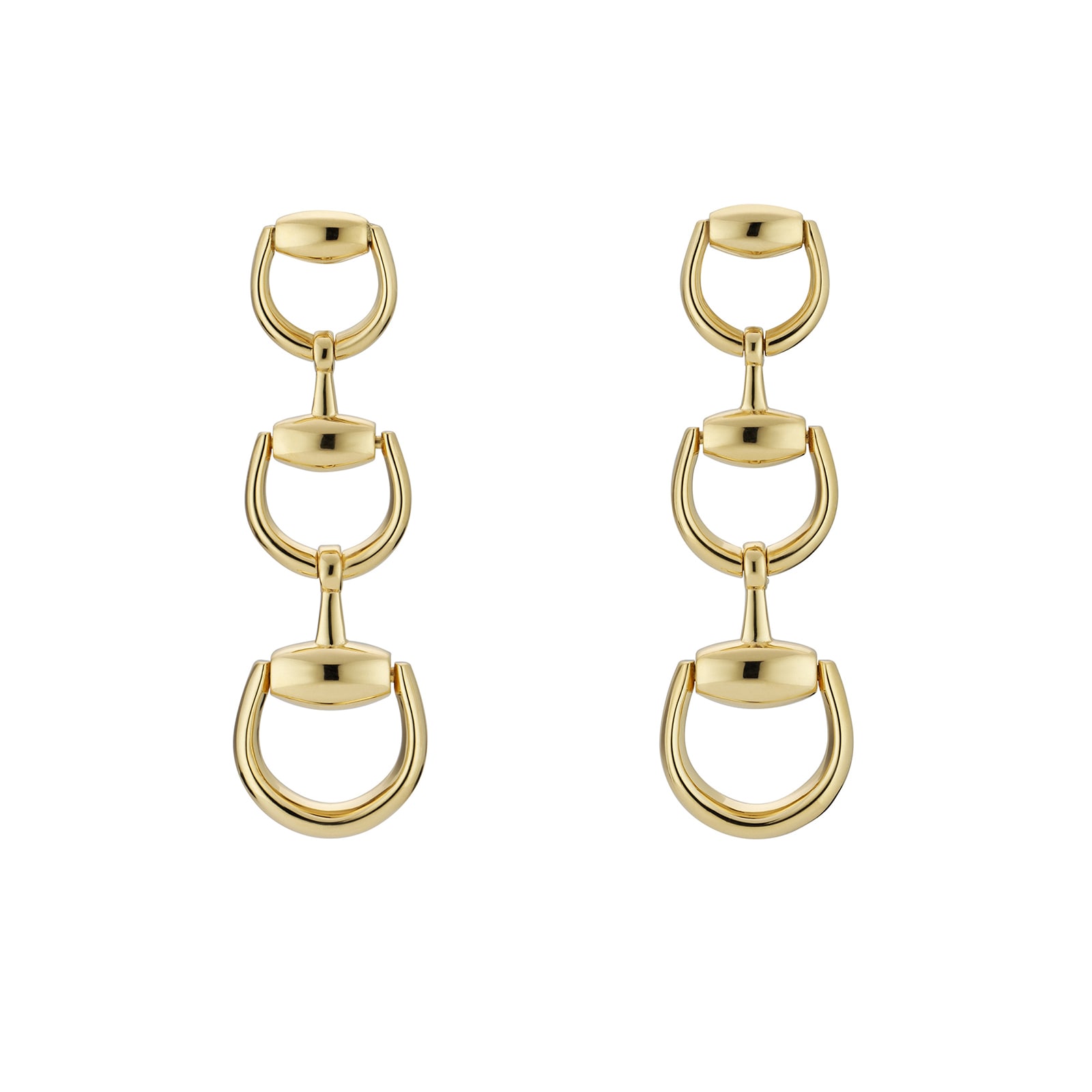 Gucci Gucci Horsebit 18K Yellow Gold Drop Earrings