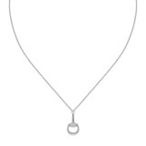 Gucci Gucci Horsebit 18K White Gold Diamond Necklace