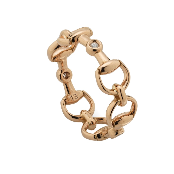 Gucci Gucci Horsebit 18K White Gold Diamond Drop Earrings