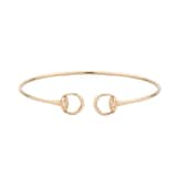 Gucci Gucci Horsebit 18K Rose Gold Diamond Bracelet - Size Medium