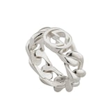 Gucci Gucci Interlocking Sterling Silver Link Ring - Size 6.5