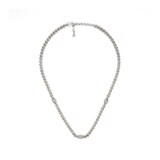 Gucci Gucci Interlocking Sterling Silver Station Necklace