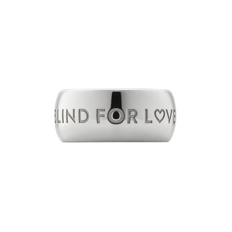 Gucci Gucci Blind For Love Sterling Silver Ring - Size 6.75