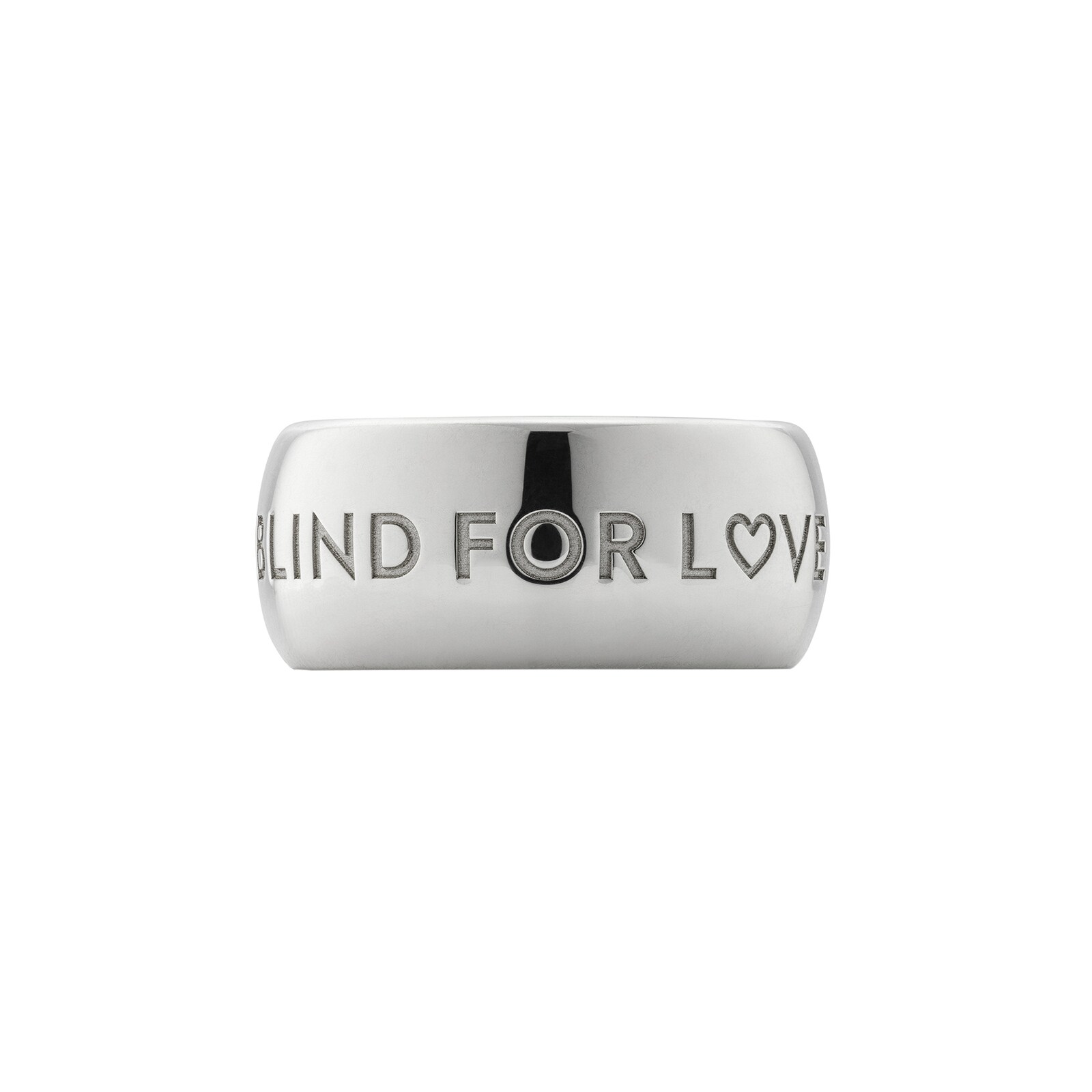 Gucci Gucci Blind For Love Sterling Silver Ring - Size 6.75