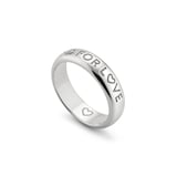 Gucci Blind For Love Sterling Silver 5mm Ring - Ring Size L