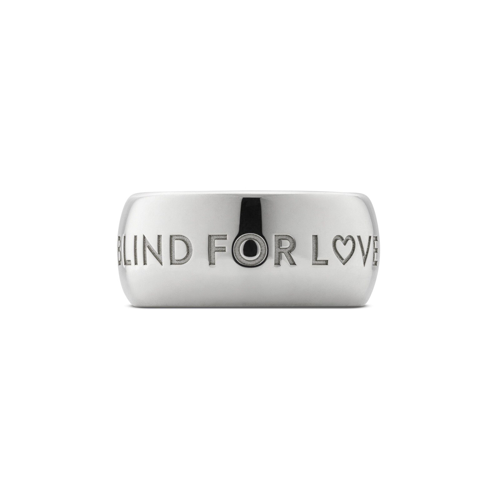 Gucci Blind For Love Sterling Silver 9mm Ring