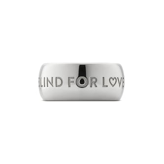 Gucci Blind For Love Sterling Silver 9mm Ring