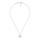 Gucci Blind For Love Sterling Silver Heart Pendant Necklace
