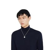 Gucci Blind For Love Sterling Silver Heart Pendant Necklace
