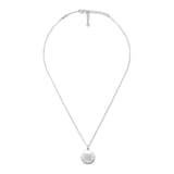 Gucci Blind For Love Sterling Silver Round Pendant Necklace