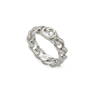 Gucci Gucci Interlocking Sterling Silver 5mm Ring
