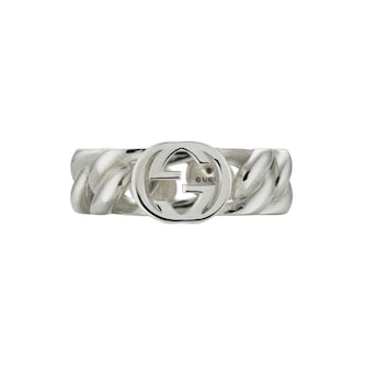 Gucci Gucci Interlocking Sterling Silver 7mm Ring