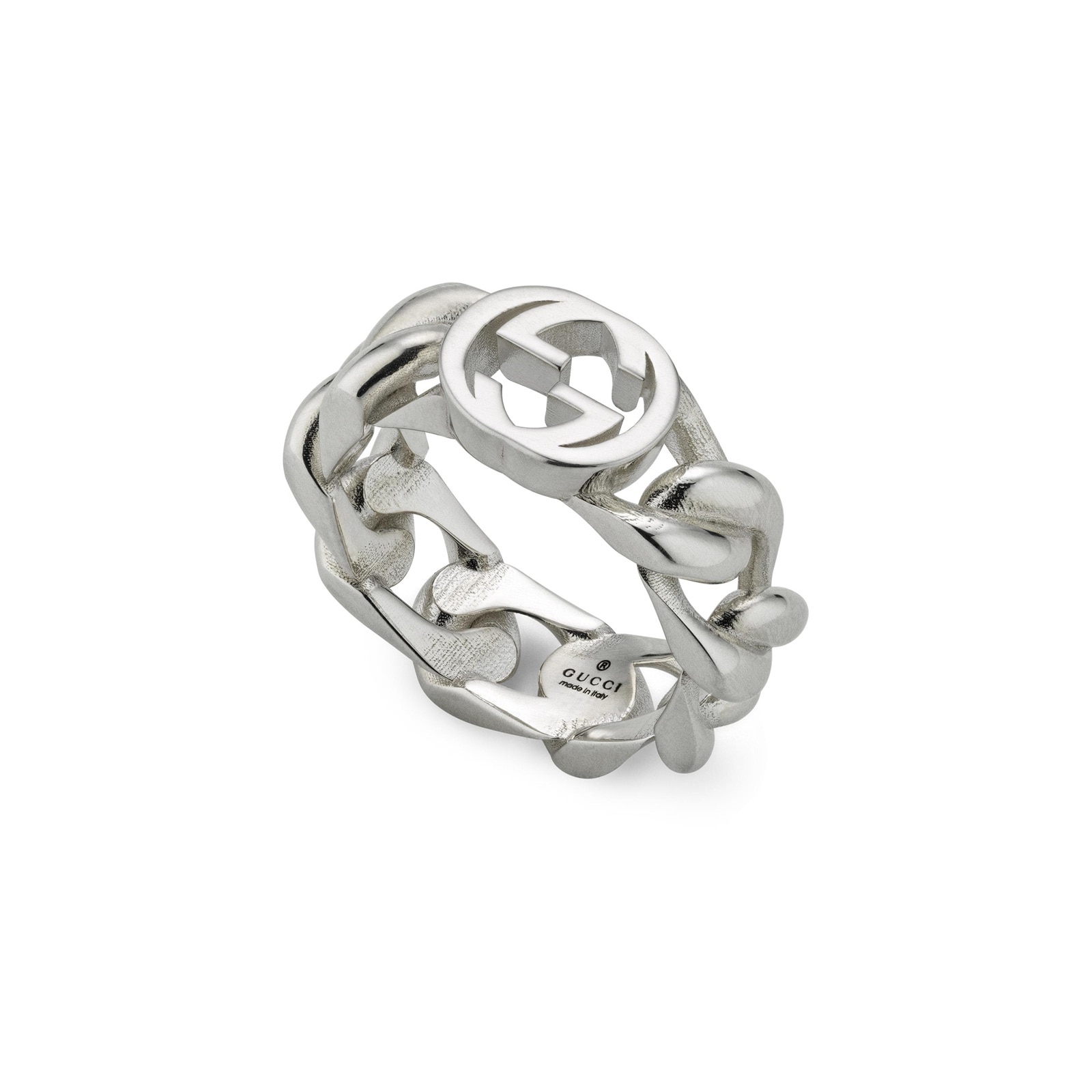 Gucci Gucci Interlocking Sterling Silver 7mm Ring Gucci Gucci Interlocking Sterling Silver 7mm Ring