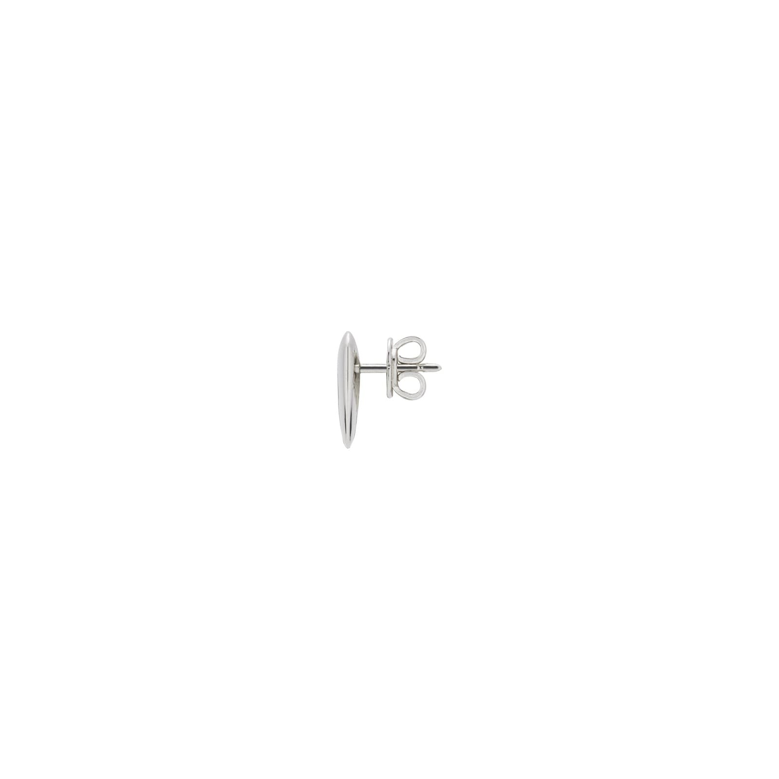 Gucci Blind For Love Sterling Silver Heart Stud Earrings