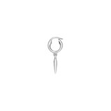Gucci Blind For Love Sterling Silver Heart Drop Earrings
