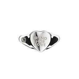 37342134 - Blind For Love Sterling Silver Heart Ring