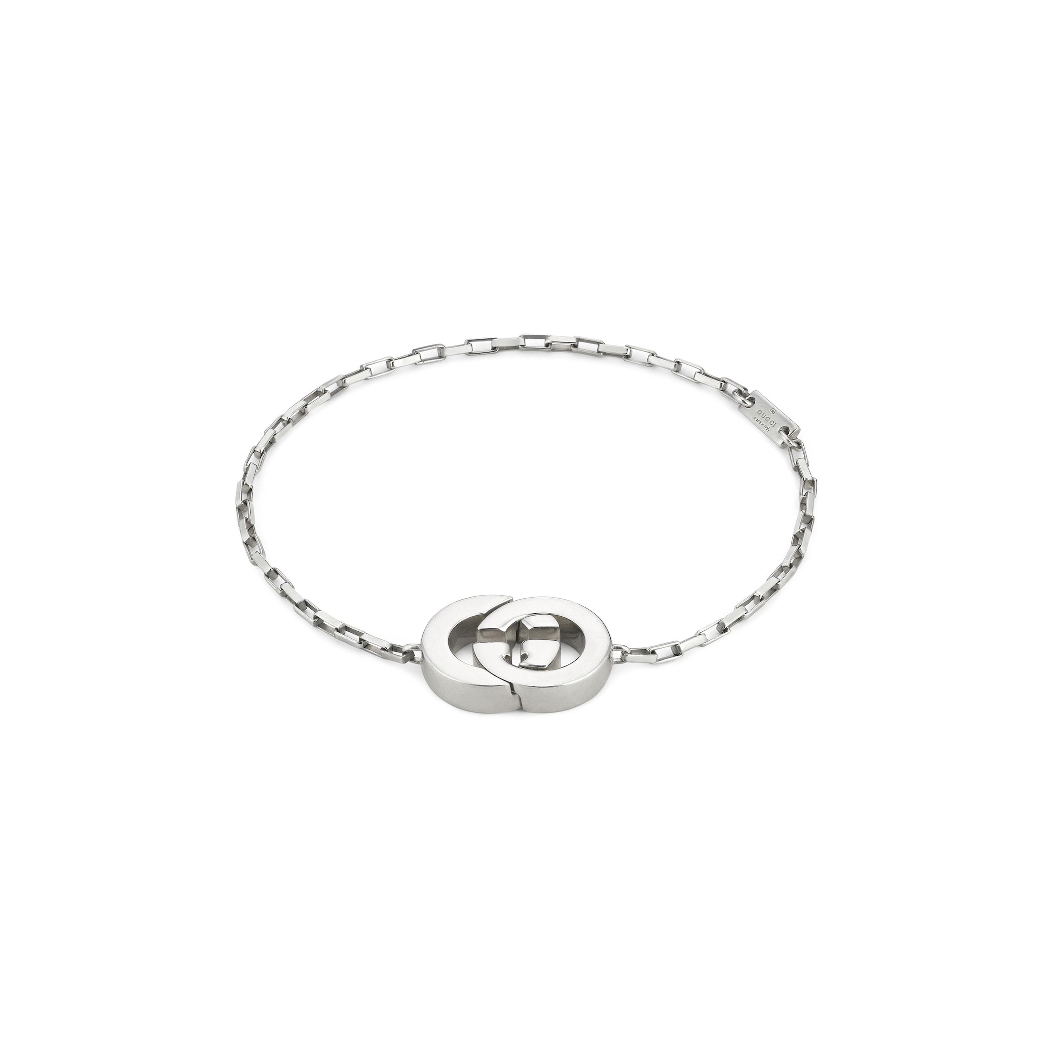 Gucci Gucci Interlocking Sterling Silver Bracelet - 17cm Gucci Gucci Interlocking Sterling Silver Bracelet - 17cm