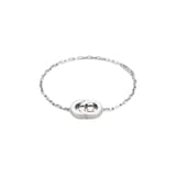 Gucci Gucci Interlocking Sterling Silver Bracelet - 17cm