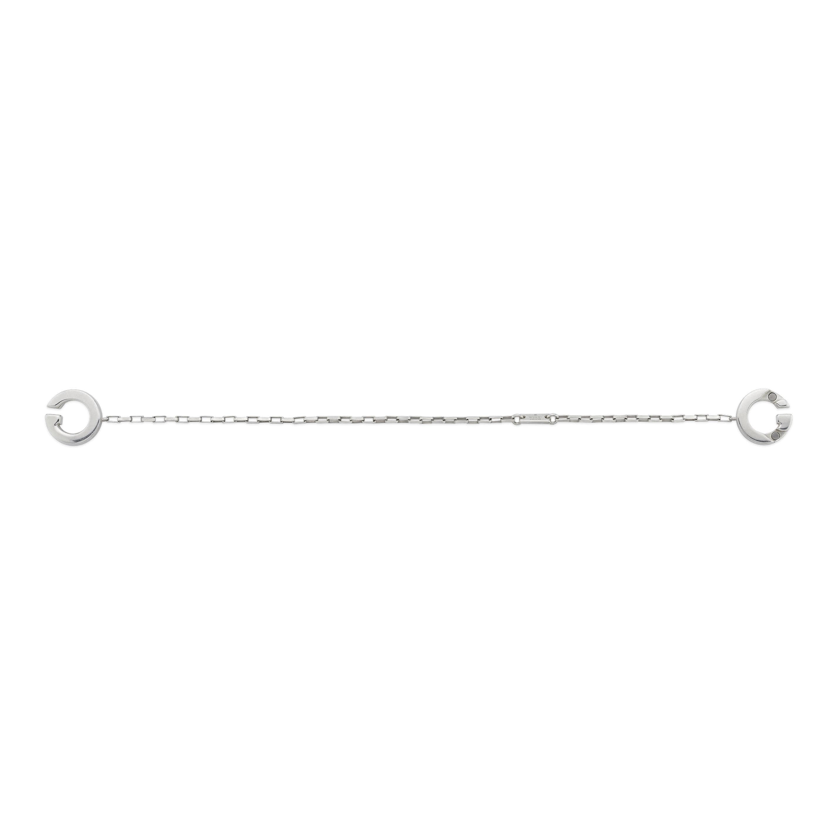 Gucci Gucci Interlocking Sterling Silver Bracelet - 17cm