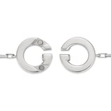 Gucci Gucci Interlocking Sterling Silver Bracelet - 17cm