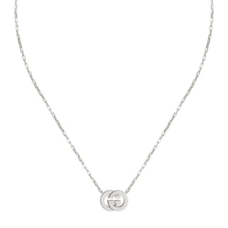 Gucci Gucci Interlocking Sterling Silver Pendant Necklace Gucci Gucci Interlocking Sterling Silver Pendant Necklace