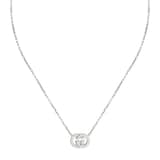 Gucci Gucci Interlocking Sterling Silver Pendant Necklace