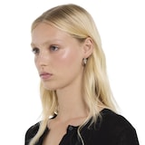 Gucci Gucci Interlocking Sterling Silver Hoop Earrings