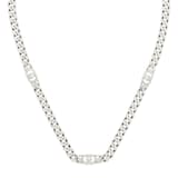Gucci Gucci Interlocking Sterling Silver Chain Necklace