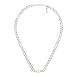Gucci Gucci Interlocking Sterling Silver Chain Necklace