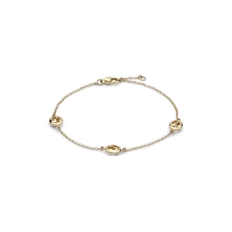 Gucci Gucci Interlocking 18ct Yellow Gold Triple Motif Chain Bracelet Gucci Gucci Interlocking 18ct Yellow Gold Triple Motif Chain Bracelet