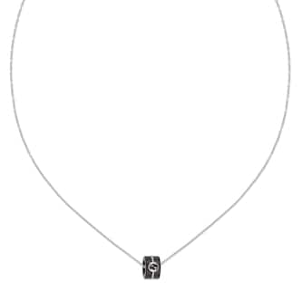 Gucci Gucci Interlocking 18ct White Gold & Corundum Pendant Necklace