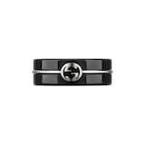 Gucci Gucci Interlocking 18ct White Gold & Corundum Ring