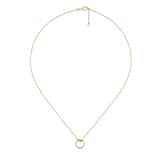 Gucci Icon 18ct Yellow Gold Engraved Logo Pendant Necklace