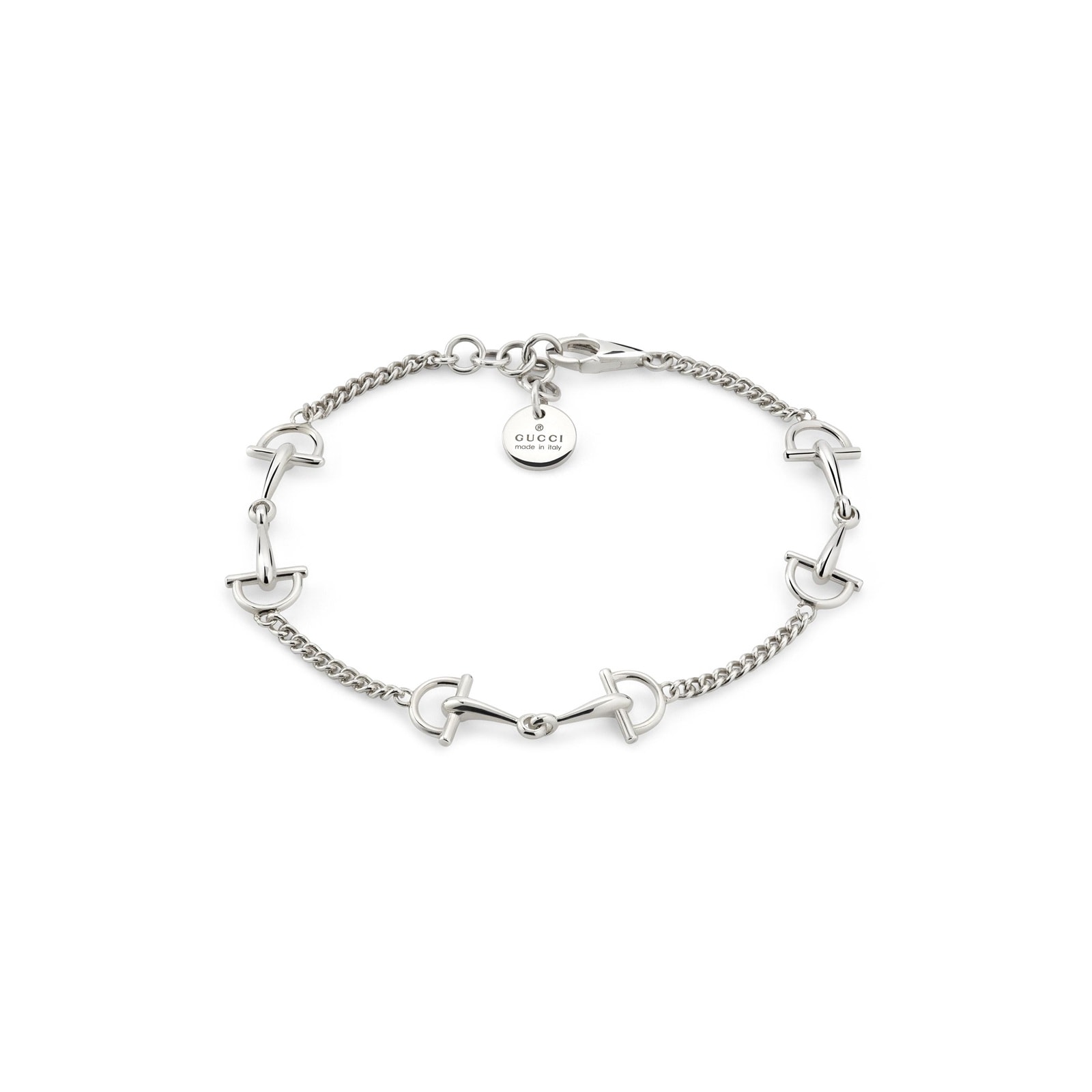 Gucci Gucci Staffa Sterling Silver Multi Link Chain Bracelet