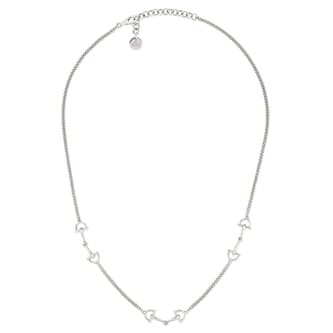 Gucci Gucci Staffa Sterling Silver Multi Link Chain Necklace