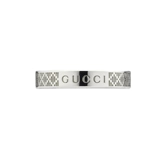 Gucci Gucci Diamante Sterling Silver Ring - 4mm