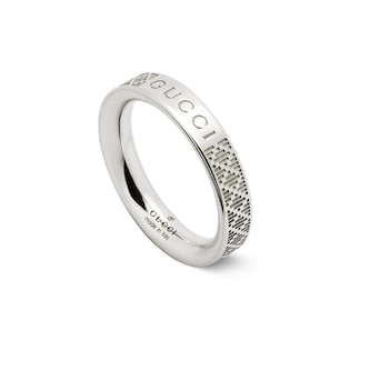 Gucci Gucci Diamante Sterling Silver Ring - 4mm
