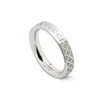 Gucci Gucci Diamante Sterling Silver Ring - 4mm