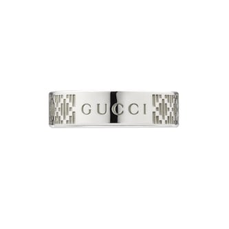 Gucci Gucci Diamante Sterling Silver Ring - 6mm