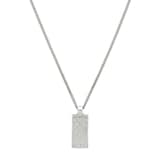 Gucci Gucci Diamante Sterling Silver Tag Pendant Necklace