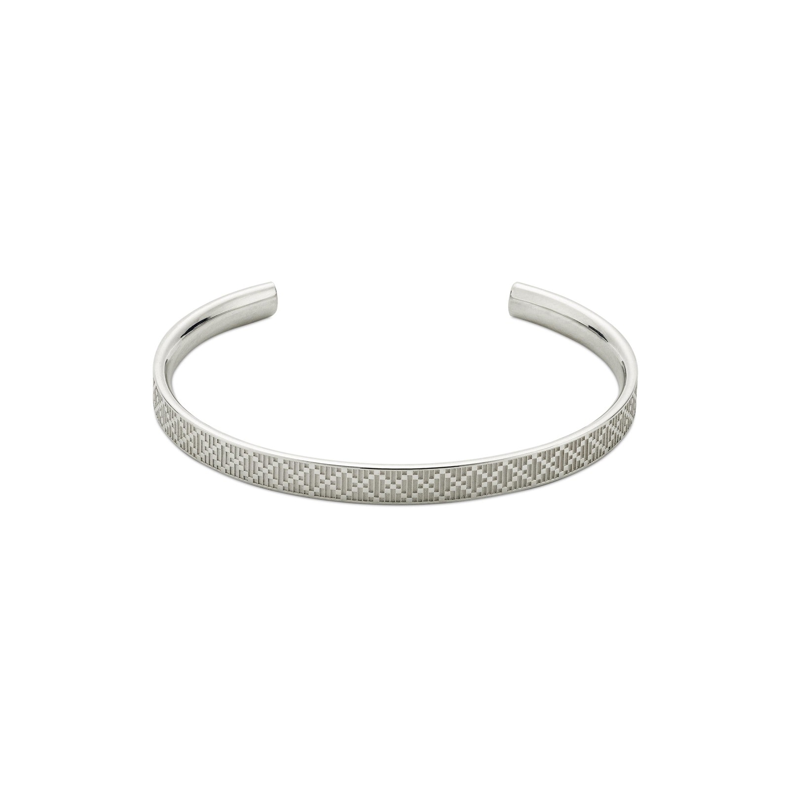 Gucci Diamante Sterling Silver Bangle