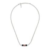 Gucci Gucci Web Sterling Silver & Enamel Necklace