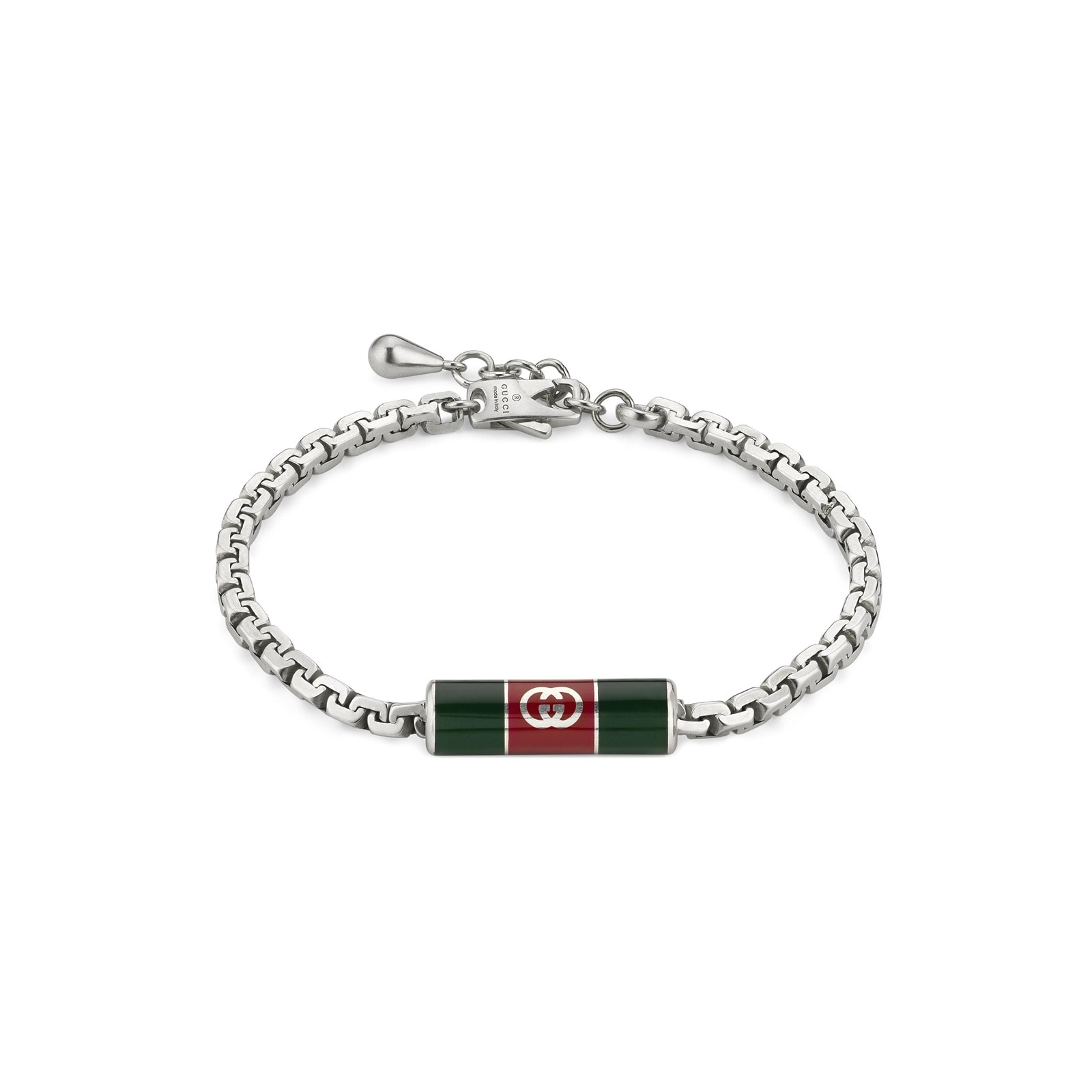 Gucci Gucci Web Sterling Silver & Enamel Bracelet Gucci Gucci Web Sterling Silver & Enamel Bracelet