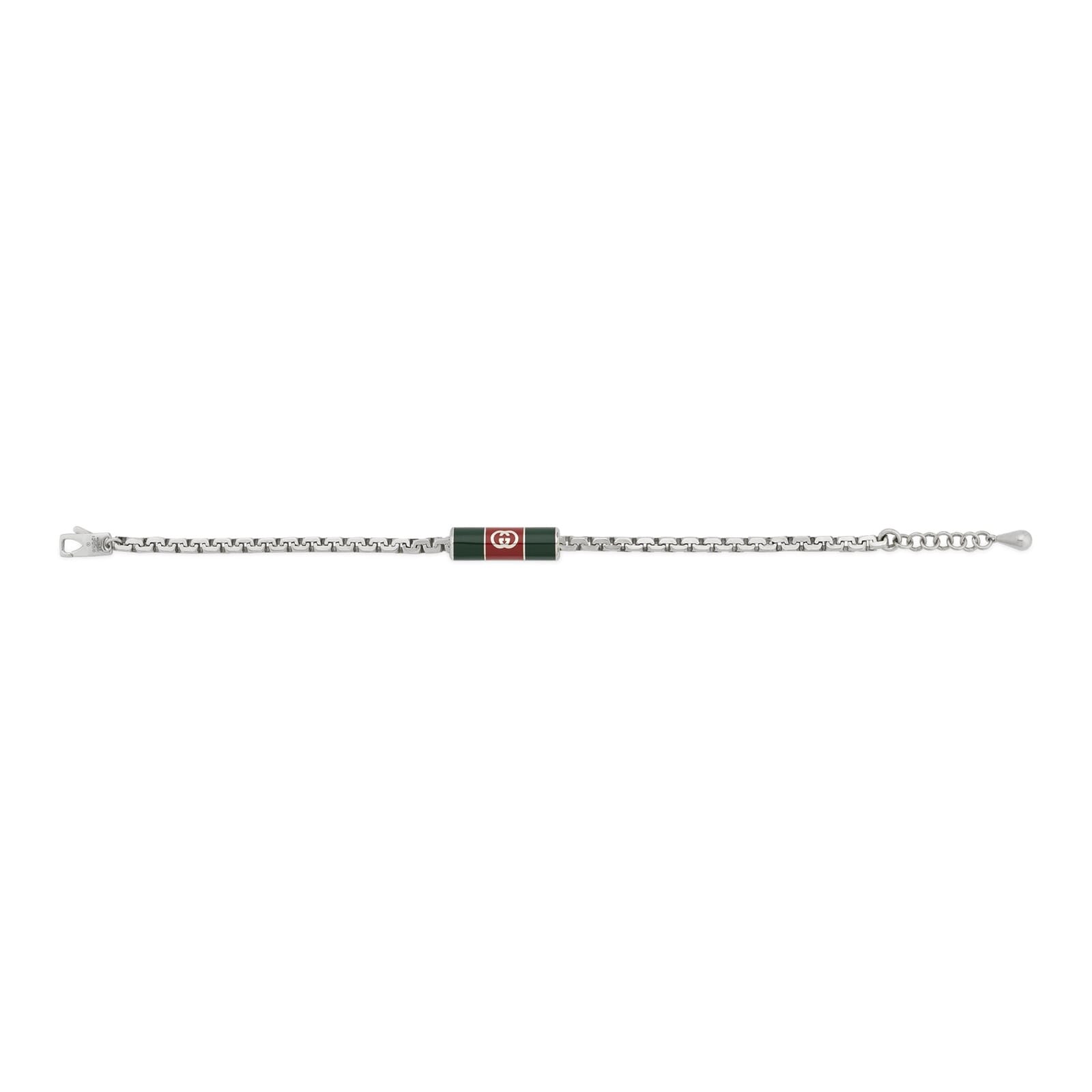 Gucci Gucci Web Sterling Silver & Enamel Bracelet Gucci Gucci Web Sterling Silver & Enamel Bracelet