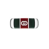 Gucci Gucci Web Sterling Silver & Enamel Ring
