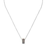 Gucci Gucci Web Sterling Silver & Enamel Pendant Necklace