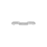Gucci Gucci Link To Love 18K White Gold Pave Diamond Ring - Size 6.75