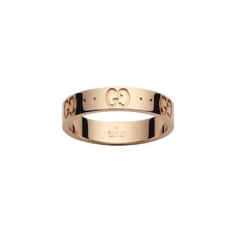 Gucci Gucci Icon 18K Rose Gold Ring - Size 6.5