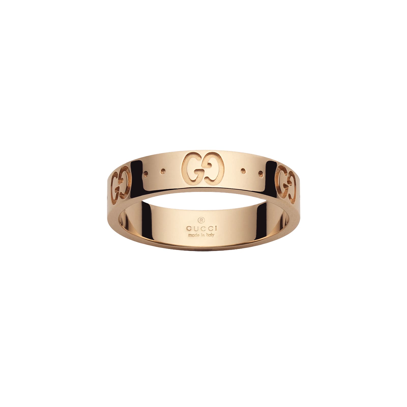 Gucci Gucci Icon 18K Rose Gold Ring - Size 6.5