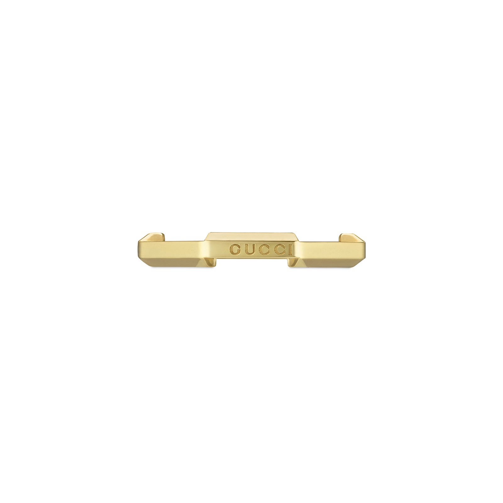 Gucci Gucci Link To Love 18K Yellow Gold Studded Ring - Size 6.75 Gucci Gucci Link To Love 18K Yellow Gold Studded Ring - Size 6.75